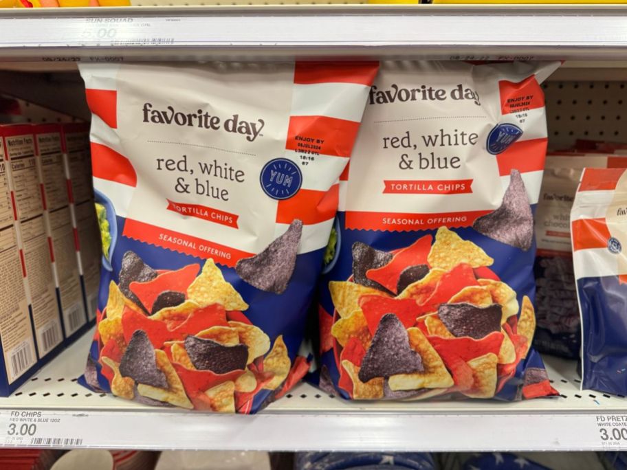 Favorite Day Red, White, & Blue Tortilla Chips 