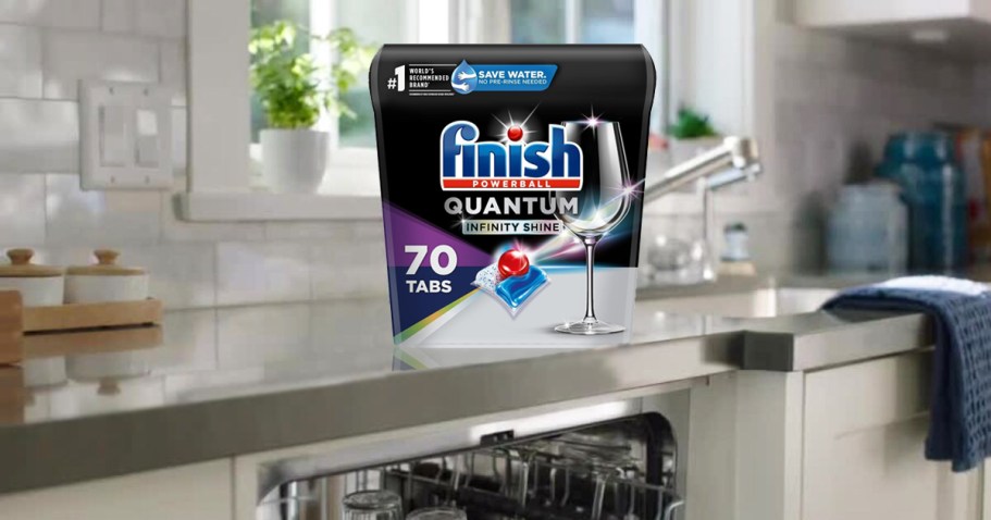 Finish Quantum Dishwasher Tablets 70-Count Only $13.58 Shipped for Amazon Prime Members