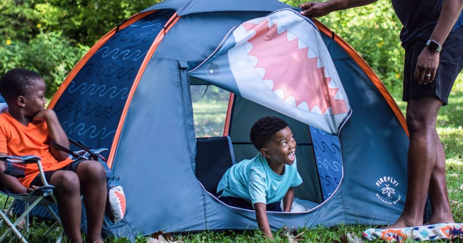 Firefly Outdoor Gear Finn the Shark 2-Person Kid's Camping Tent 