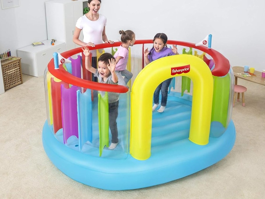 Bestway Fisher-Price Boucetopia Bouncer w/ Built-In Pump