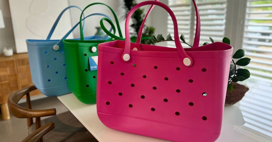 This $15 Five Below Beach Tote Looks Just Like a Bogg Bag (+ Just Restocked Online!)