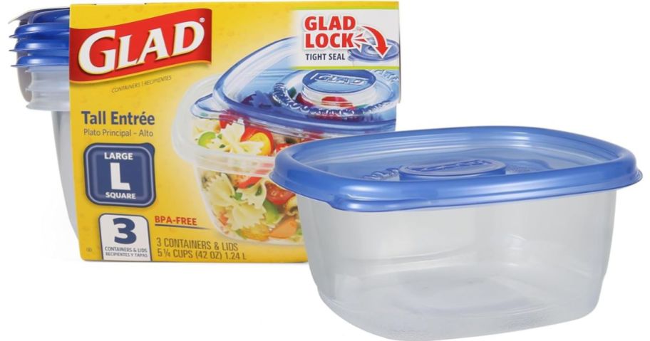 Glad Large Food Storage Containers 3-Pack