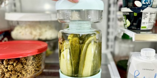 Calling All Pickle Lovers: Grab This Glass Pickle Jar with Strainer for Just $17.99 on Amazon!
