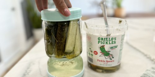 Calling All Pickle Lovers: Grab This Glass Pickle Jar with Strainer for Just $17.99 on Amazon!