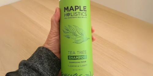 Maple Holistics Tea Tree Oil Shampoo 25oz Just $14 Shipped on Amazon | Helps w/ Buildup & Oily Hair!