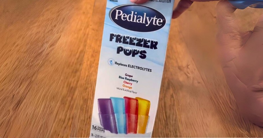 Pedialyte Freezer Pops 16-Count Just $2.99 on Amazon (Reg. $8) + More!