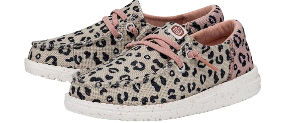 pair of leopard print sneakers