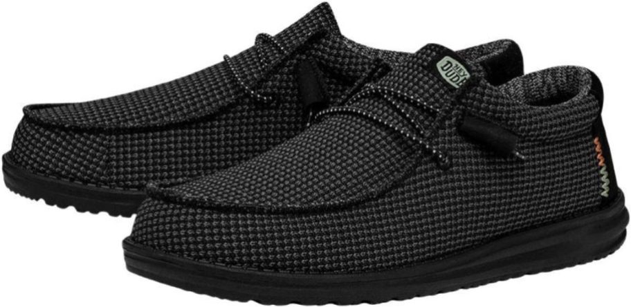 Stock image of HEYDUDE Men's Wally Sport Mesh Shoes in Black