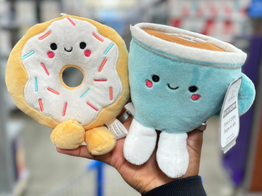 Hallmark Better Together Donut & Coffee Magnetic Plush Duo