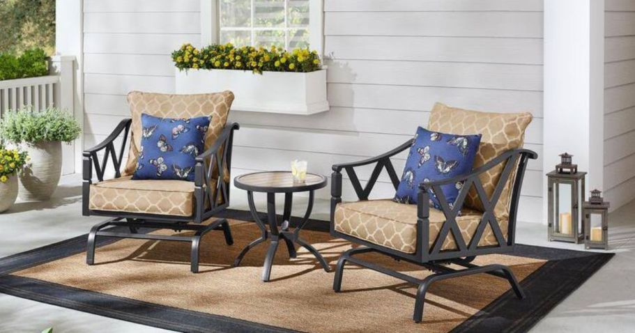 Home Depot Patio Furniture Sale | 3-Piece Conversation Set Just $287 Shipped (Reg. $719)