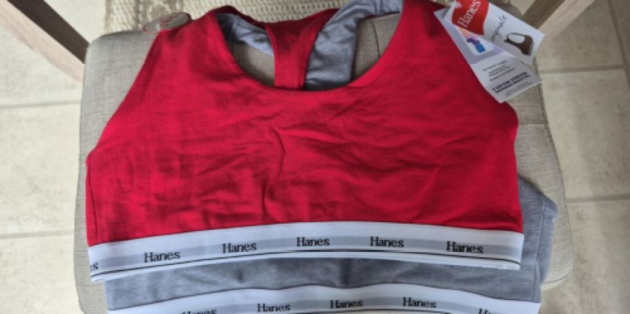 Hanes Originals Bralette 2-Pack Only $8 on Amazon