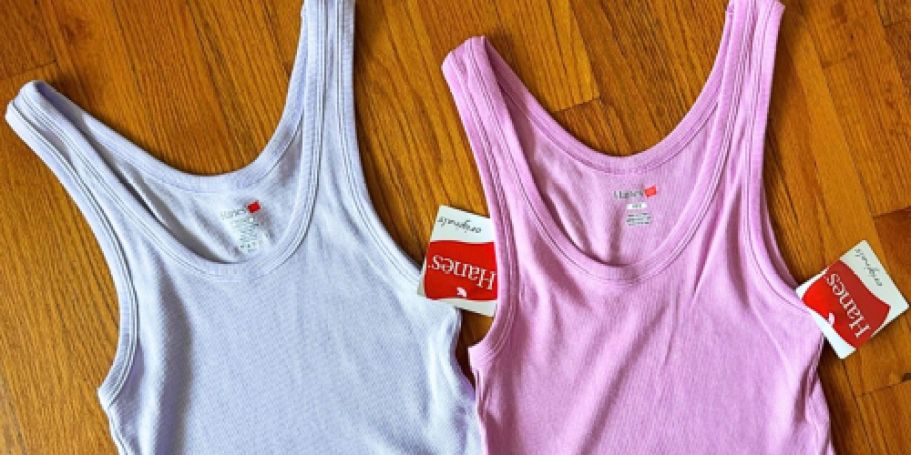 Hanes Tanks & Tees from $3.91 Each (Regularly $16)