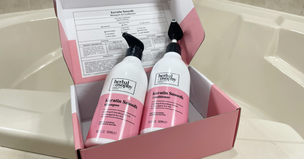 Herbalosophy Biotin + Collagen Shampoo & Conditioner Set ONLY 12