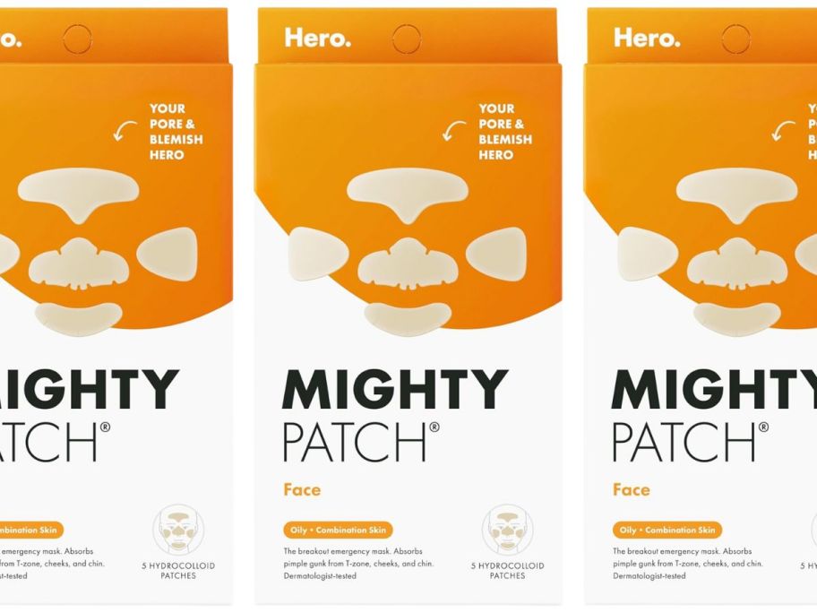 3 Hero Mighty Patch Face 5-Pack Boxes