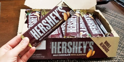 Full-Size Hershey’s Candy Bars w/ Almonds 36-Count Only $19.75 Shipped on Amazon + More