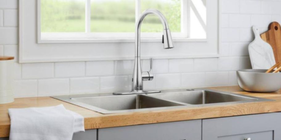 50% Off Home Depot Kitchen Faucets | Touchless Pull-Down Sprayer JUST $59.45 Shipped