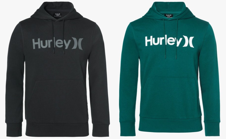black and green hurley hoodies