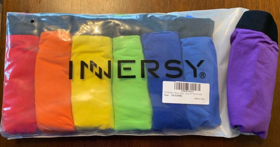 A pack of innersy men's boxer briefs