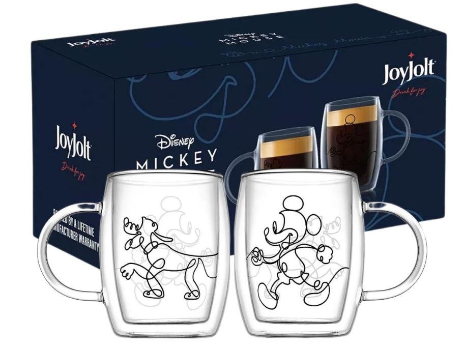 JoyJolt Mickey and Pluto Mugs