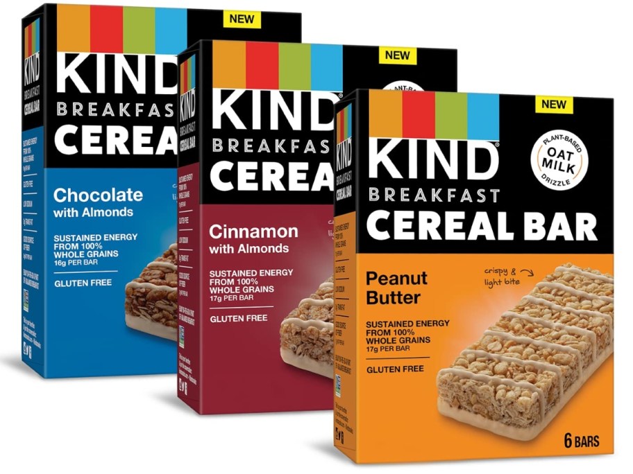 KIND Breakfast Cereal Bars Variety Pack 18-Count
