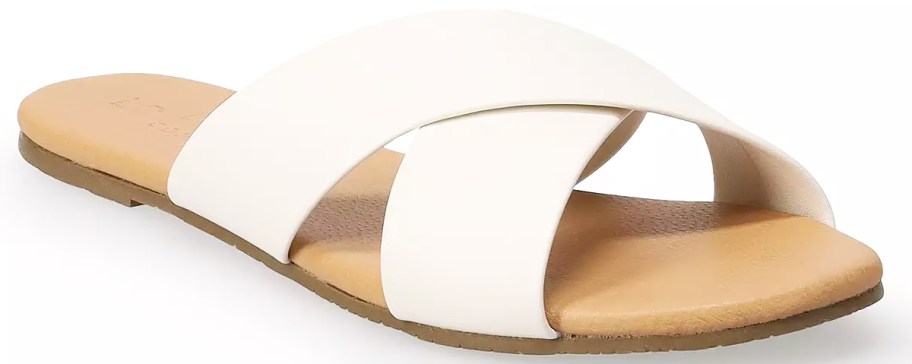 LC-Lauren-Conrad-Crossband-Womens-Sandals صنادل لورين كونراد فقط 6 دولارات على Kohls.com (15 دولارًا عاديًا)