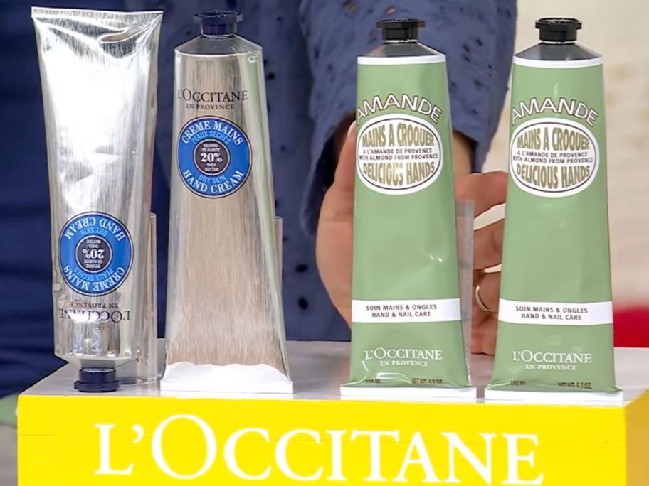 4 tubes of L'Occitane Hand Cream