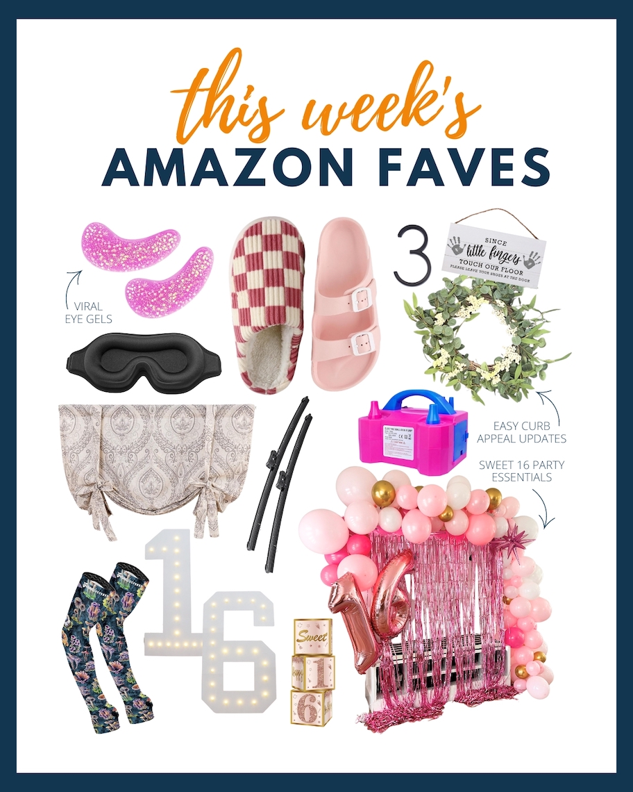 the weeks amazon faves collage graphic