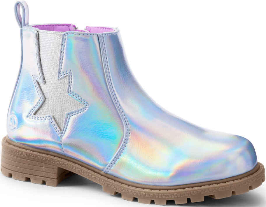holographic boot with star on the side