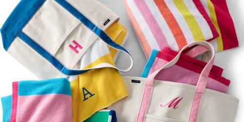 50% Off Lands’ End Canvas Tote Bags + Personalize Gifts for FREE!