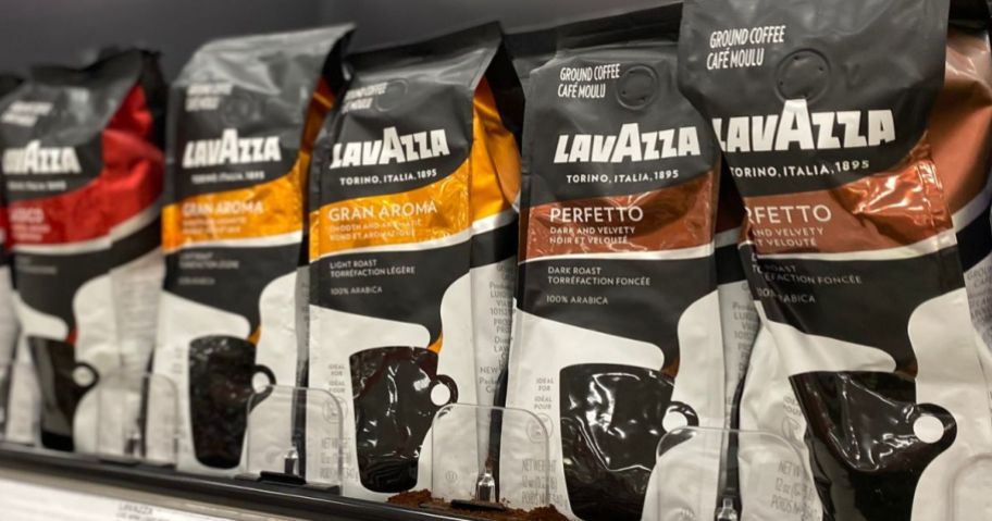 Bags of Lavazza Coffee