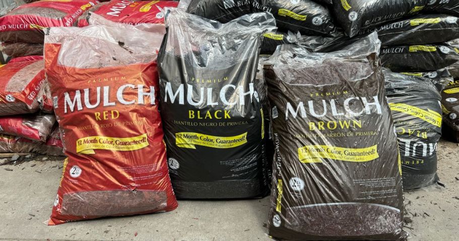 Premium Mulch Bags ONLY $2 at Lowe’s | 3 Color Choices!