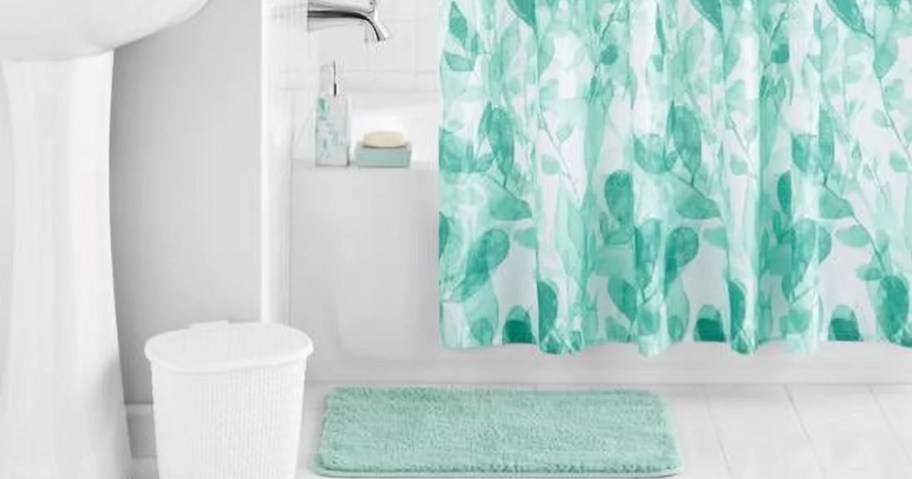 Mainstays Eucalyptus 17-Piece Bathroom Set
