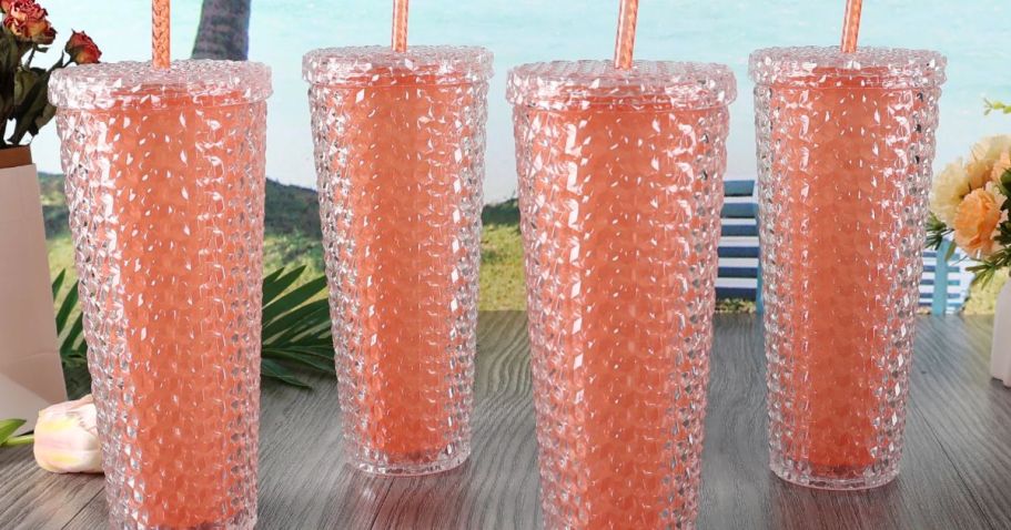 Color Change Tumbler w/ Straw 4-Pack Only $9.99 on Walmart.com | Just $2.50 Each!