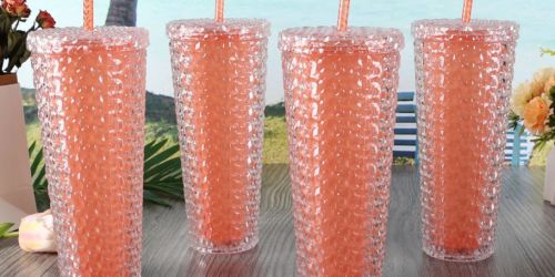 Color Change Tumblers w/ Straws 4-Pack Only $9.99 on Walmart.com | Just $2.50 Each!