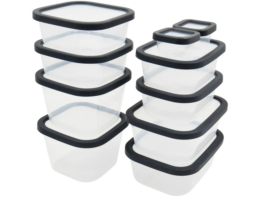 Mainstays Plastic Food Storage Container 20-Piece Set