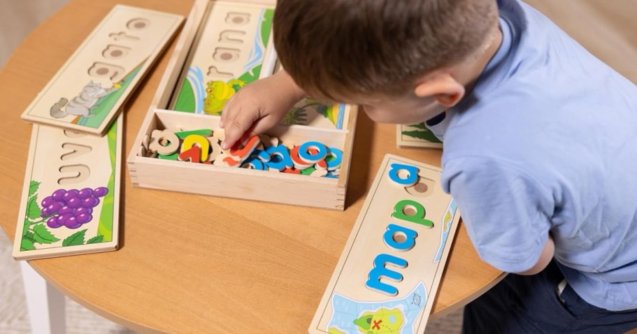 Melissa & Doug Spanish See & Spell Wooden Puzzle Set Only $8.56 (Reg. $28)