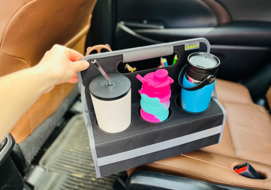 A meori car organizer for the backseat or console