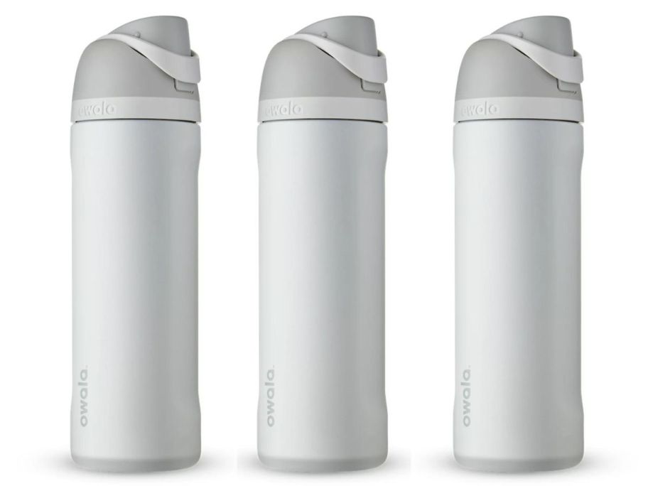 3 Owala Water Bottles in white