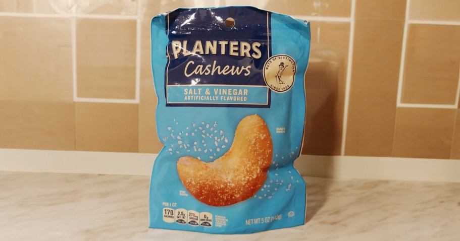 NEW Planters Cashews Sea Salt & Vinegar Bag Just $3.79 Shipped on Amazon
