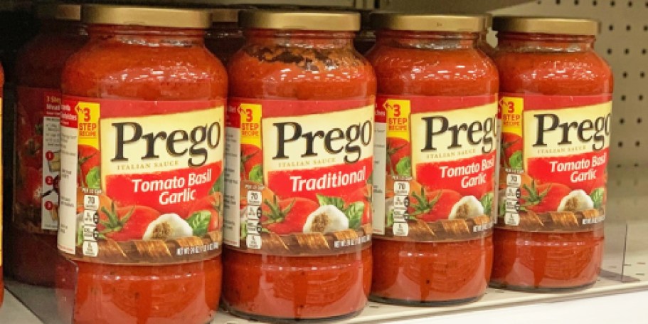 Prego Pasta Sauce 24oz Jar Only $1.81 Shipped on Amazon (Tons of Flavor Choices!)