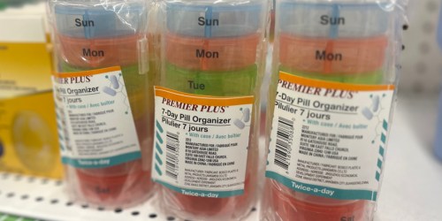 Pill Organizer Only $1.25 at Dollar Tree – Includes Morning & Night Compartments