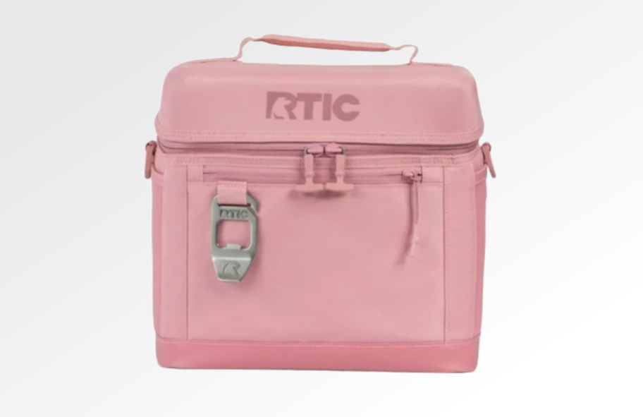 An RTIC Soft Cooler in Dusty Rose Glitter From Walmart