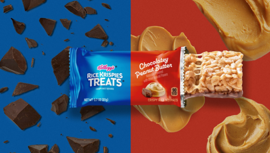 The new Rice Krispies Treats Chocolatey Peanut Butter Bars that are coming in spring 2024