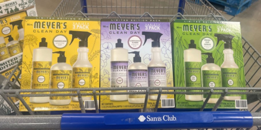 Mrs. Meyer’s Clean Day Variety Pack $12.29 at Sam’s Club | Includes Hand Soap, Dish Soap & Surface Spray