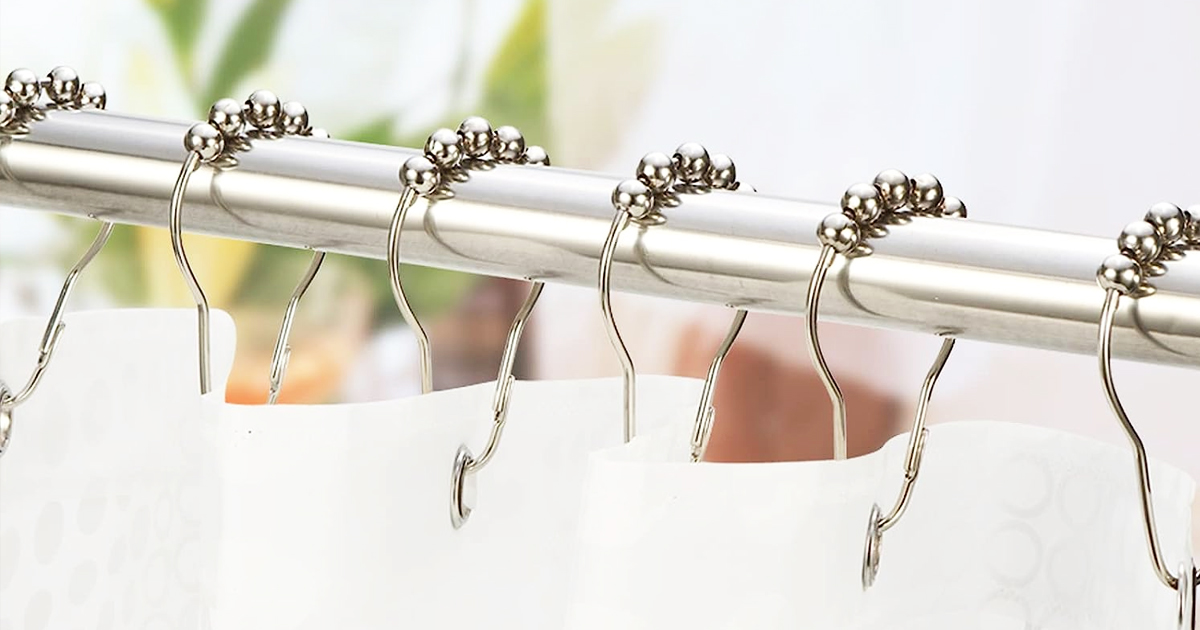 Stainless Steel Shower Curtain Rings 12-Count Only $1.73 on Walmart.com ...