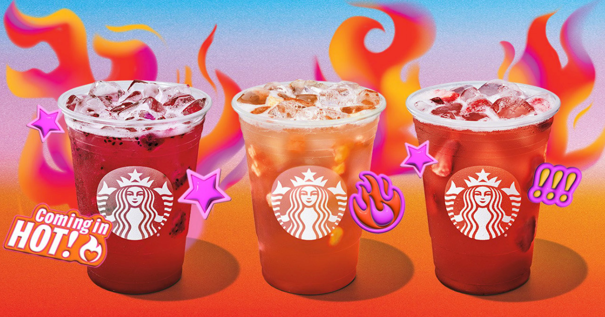 Starbucks Spices Up its Drink Menu w/ 3 NEW Spicy Lemonade Refreshers