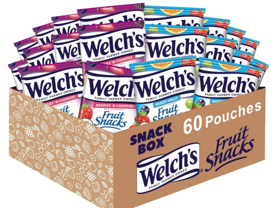 Stock image of Welchs 60 pouch fruit snacks