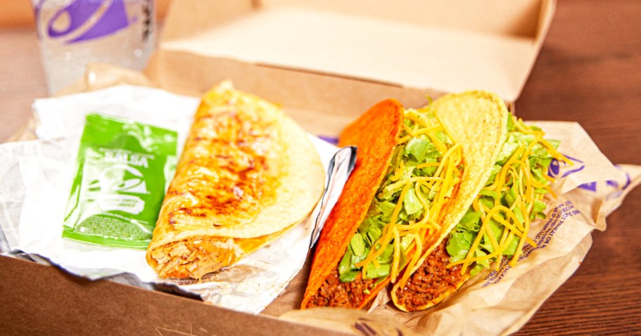 Taco Bell Taco Tuesday Offers: $5 Discovery Box, Free Delivery, & Score Free Taco at 5pm ET!