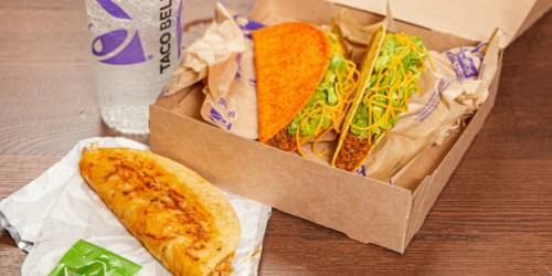 Taco Bell Taco Tuesday Offer: $5 Discovery Box (Includes 3 Tacos AND Drink)