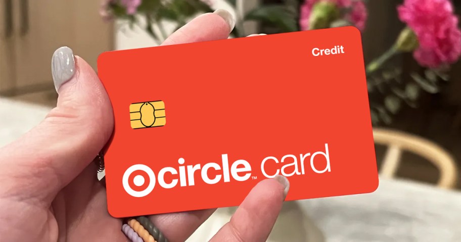 hand holding Target Circle Credit Card